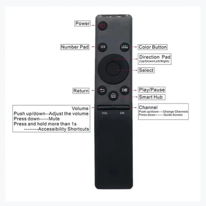 Replacement Universal Remote Control For Samsung 4K Smart TV BN59-01259E TM1640 BN59-01259B BN59-01260A BN59-01265A BN59-01266A