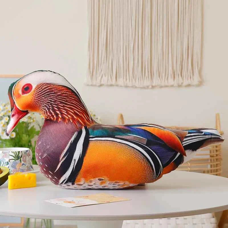 Simulation 3D Birds Plush Toys Soft Stuffed Animals Goose