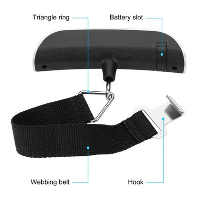 10g-50kg Portable Scale Digital LCD Display Electronic Luggage Hanging Suitcase Travel Weighs Baggage Bag Weight Balance Tools