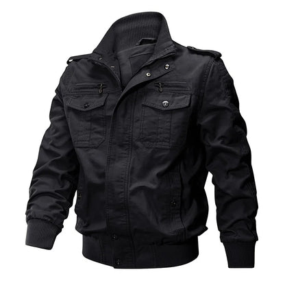 New Workwear Pilot Spring Autumn Coats Men's Jackets Military Tactical Multi Pocket Tops Men's Clothing