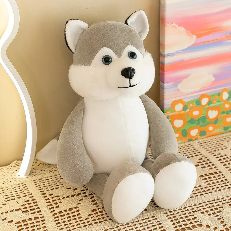 Stuffed Plush Animals Toys Soft Dolls Jungle Lion Elephant Tiger Dog Fox Monkey Deer Children Gift Kawaii Baby Kids Hobbie Toys