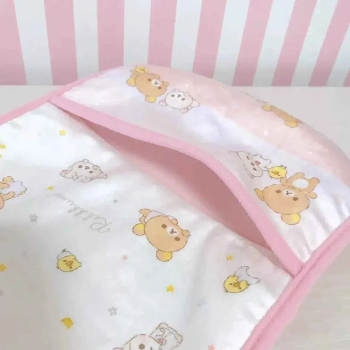 Kawaii Rilakkuma Wall Hanging Storage Bag Cartoon Bear Door