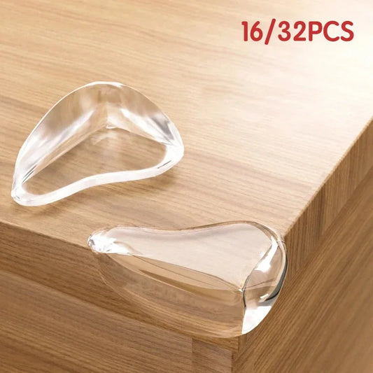 16/32 Piezas Protector de Seguridad de Silicona para Bebés, Cubierta Protectora de Esquina de Mesa, Protectores de Borde Anticolisión para Niños