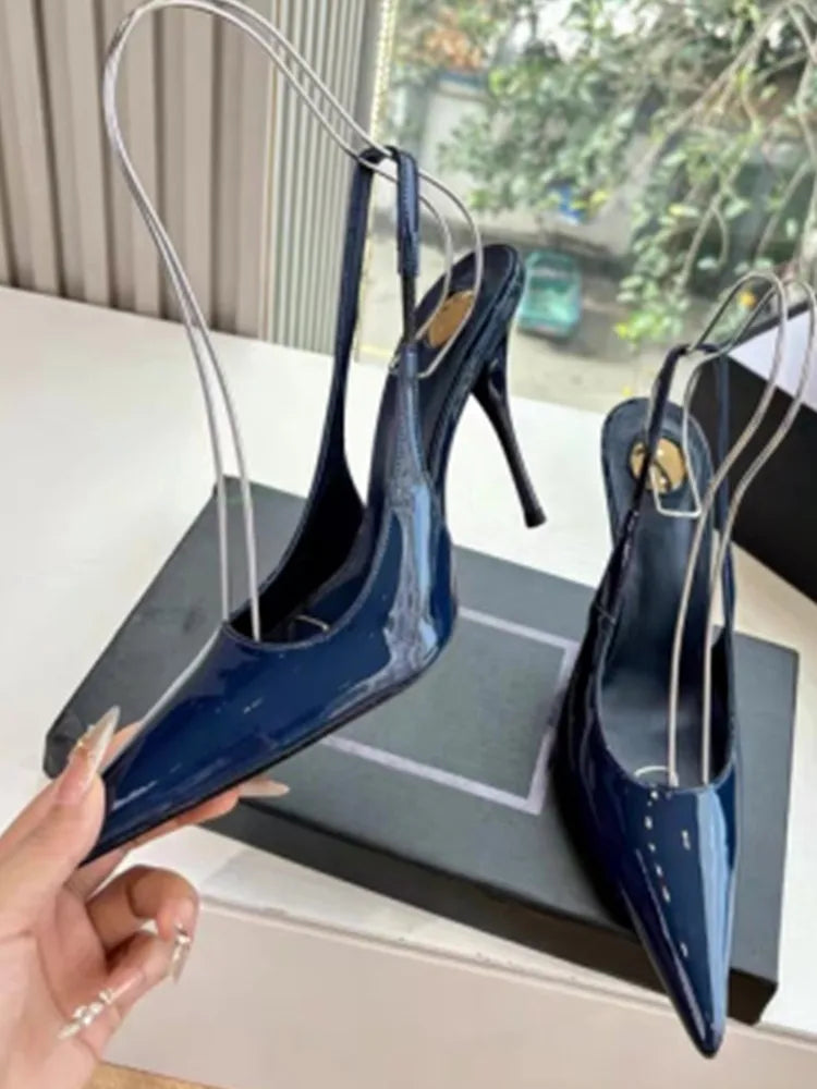 2026 Spring/Summer New Pointed Stiletto Sandals Fashionable and Sexy Party Wedding Women's High Heel Sandals