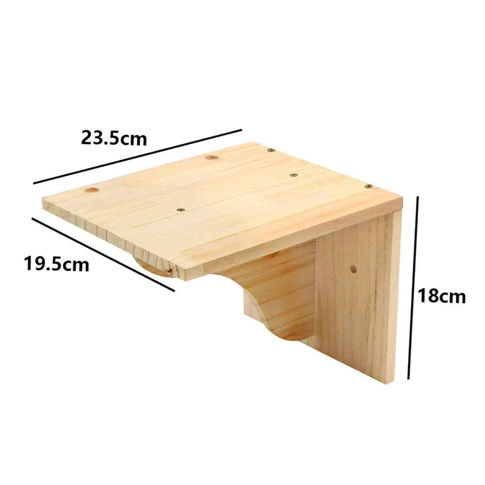 Wall-Mounted Cat Climbing Rope – Solid Wood Pedals & Sisal Scratch Training Toy for Indoor Cats
