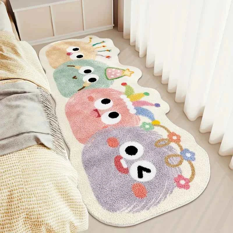 Cute Cartoon Carpet Long Carpet Rug Live Room Bedroom Mat