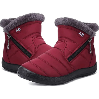 Women's shoes Solid-color warm mid-calf cotton boots women's Winter shoes Cotton boots cheap shoes clearance free shipping