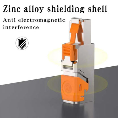 Clearance_RJ45 Cat8 Cat7 Cat6A Connectors Metal Tool Free Easy Termination Plug 2000MHz 40G LAN Cable 22AWG - 24AWG Reusable Eth
