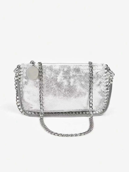Women's handbags, vegan chain shoulder bag, chain bag, soft bag new chain shoulder bag