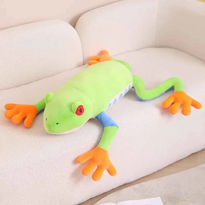 75cm Giant Colorful Frog Plush Doll Pillow Long Legs Big