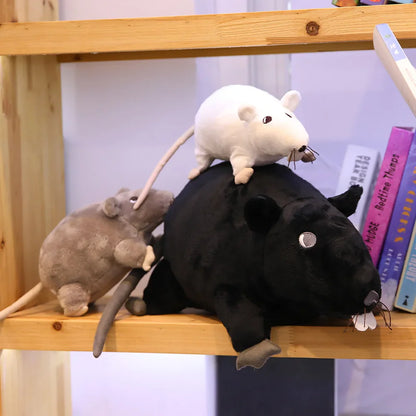 Lifelike Mouse Plush Toy – Soft Stuffed Animal Pillow (7.9"-23.6")