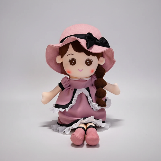 Kawaii Plush Girl Doll – Soft Stuffed Doll Toy for Kids and Decor