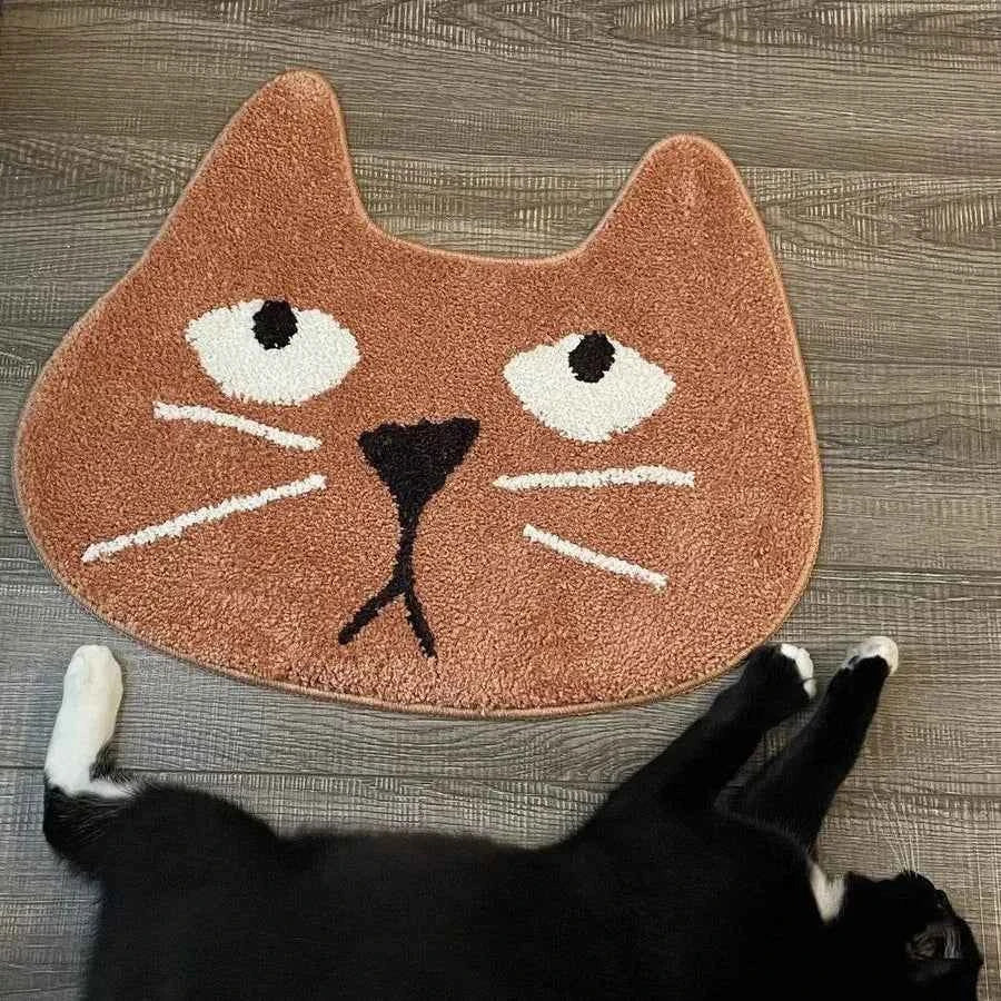 Alien Cute Cartoon Cat Floor Mat Bathroom Absorbent Mat