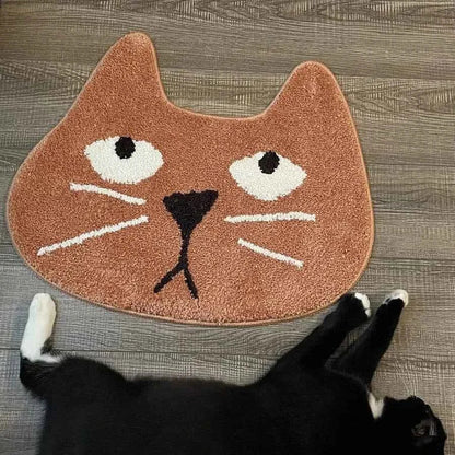 Alien Cute Cartoon Cat Floor Mat Bathroom Absorbent Mat