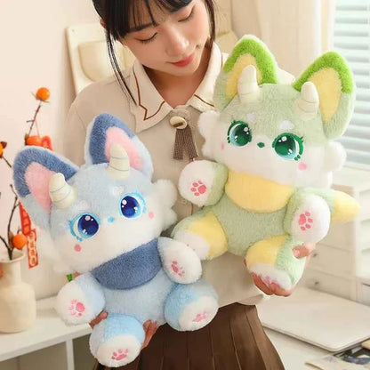 Kawaii Phantom Fox Plush Toy 30–50cm – Soft Fox Pillow Cute Stuffed Animal Gift