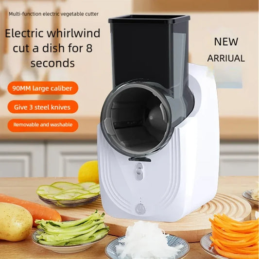 Cortador de verduras multifunción, eléctrico, para cocina, cortador de verduras, rallador automático