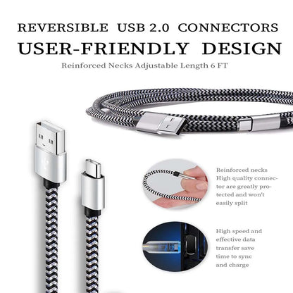 1-3Pcs USB Type C Cable Fast Charging Battery Charger Wire Woven Nylon Data Cable Mobile Phone Charger For Huawei Samsung USB C