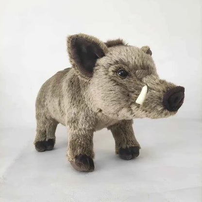 Lifelike African Wild Boar Plush Toy – 14 Inch Realistic Stuffed Animal Doll Gift