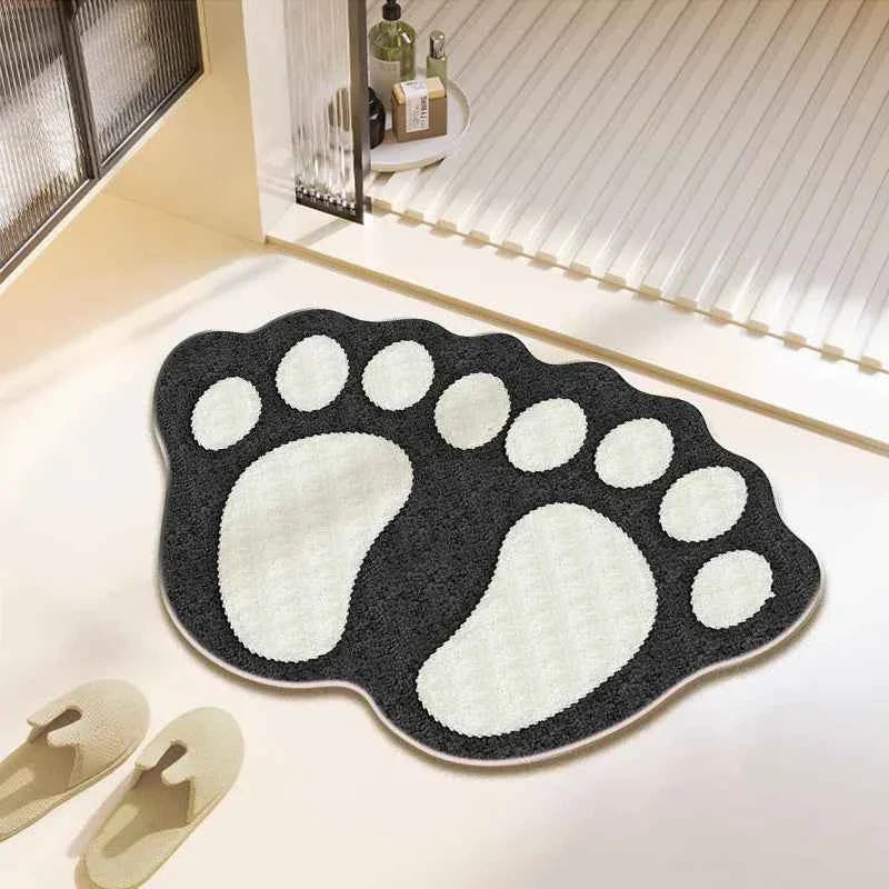 Cute Bear Claw Bathroom Carpet Absorbent Non Slip Foot Mat