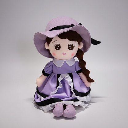 Kawaii Plush Girl Doll – Soft Stuffed Doll Toy for Kids and Decor