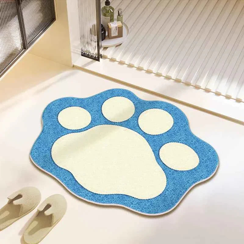 Cute Bear Claw Bathroom Carpet Absorbent Non Slip Foot Mat