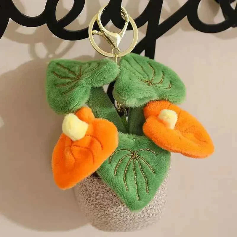 Cute Simulated Flower Plush Doll (4/13.8 in) - Cartoon Anime Backpack Pendant & Pillow Gift