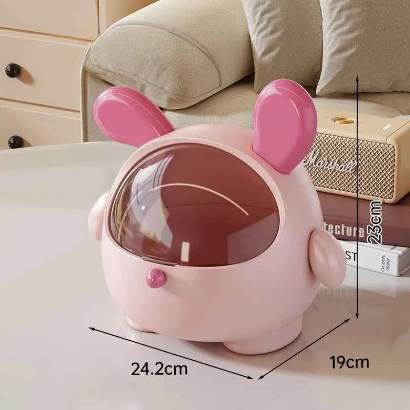 Kawaii Korean Storage Rack Desktop Rabbit Storage Box Desk
