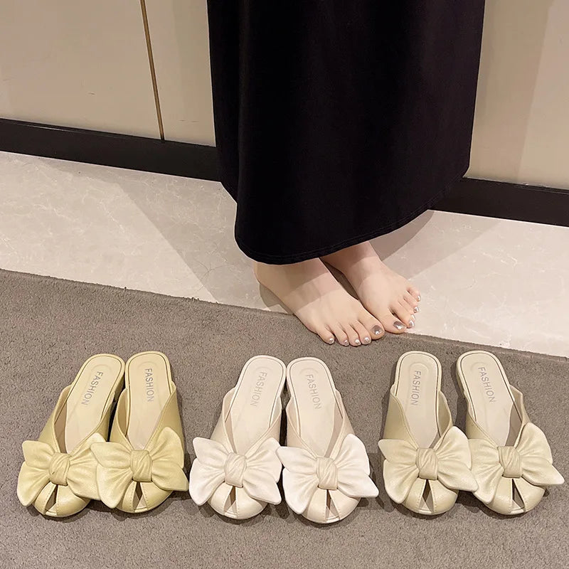 Women's Sandals Sweet Summer Sandals Shoes Women New Flat Sandals Beach Slippers For Summer Footwear Chaussures Femme