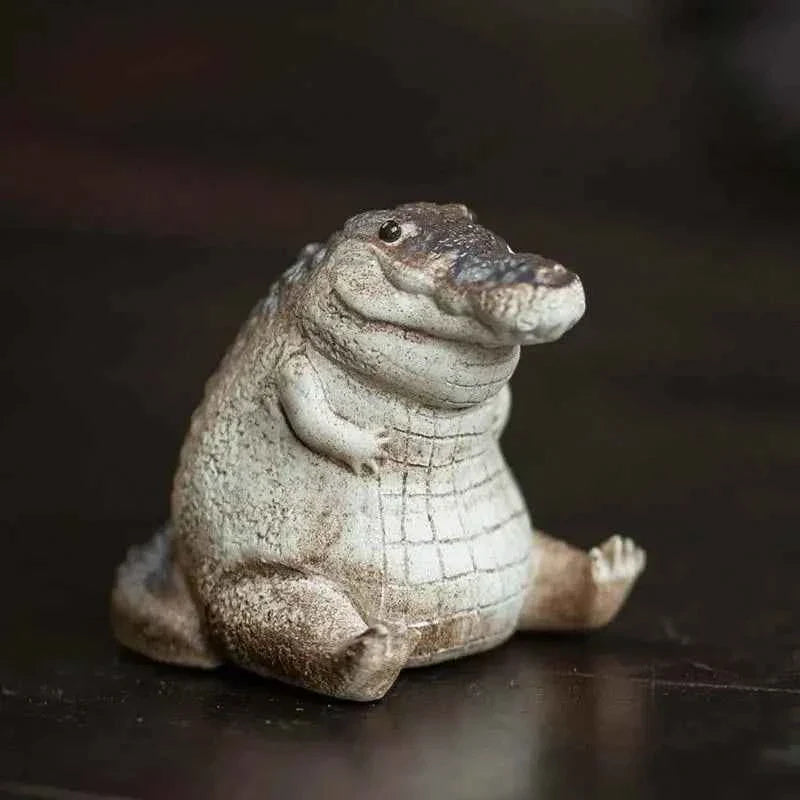 Mini Chubby Crocodile Figurine Realistic Little Gift