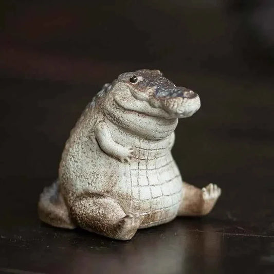 Mini Chubby Crocodile Figurine Realistic Little Gift