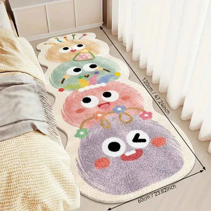 Cute Cartoon Carpet Long Carpet Rug Live Room Bedroom Mat