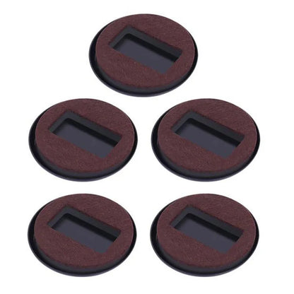 5pcs Office Chair Wheel Stopper Furniture Parts Caster Cup Prevents Scratches Wood Floor Carpet for Roller Feet Anti-slip Mat