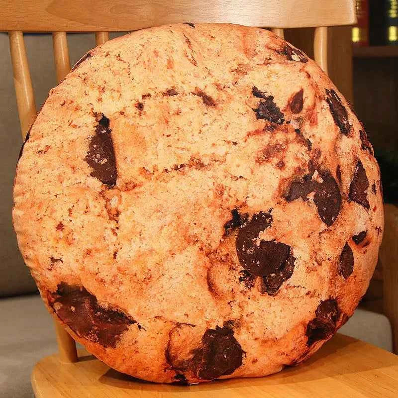 45cm (17.7") Cookie Plush Pillow – Cute Biscuit Cushion Soft Funny Sofa & Bed Decor Toy