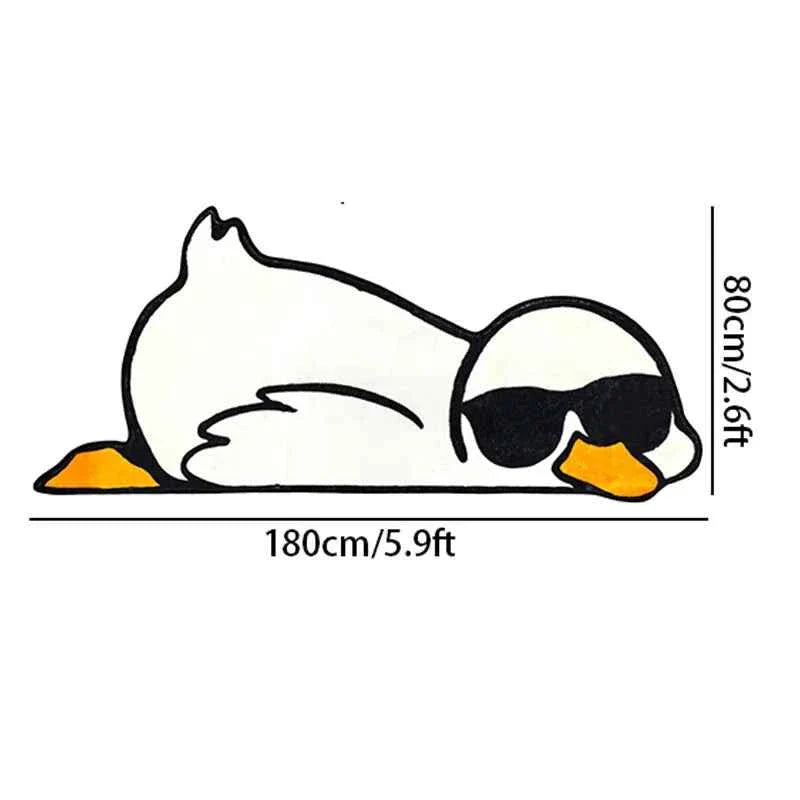 Cartoon Duck Rug Set Sunglasses Children's Room Non-Slip