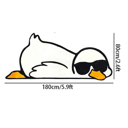 Cartoon Duck Rug Set Sunglasses Children's Room Non-Slip
