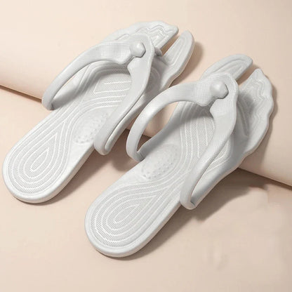 Folding Slippers Trip Travel Portable Slides Women Men Light Home Hotel Salon Homestay Guest Use Sandals Bathing Beach Shoes
