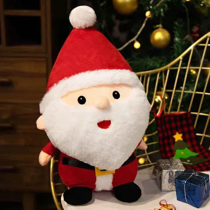 Cute Christmas Series Plush Doll (8-9 in) - Stuffed Santa, Snowman & Elk Toy
