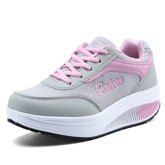 Zapatillas de moda para mujer, zapatos vulcanizados de alta calidad, zapatos planos para caminar, plataforma, talla grande, Zapatillas Mujer