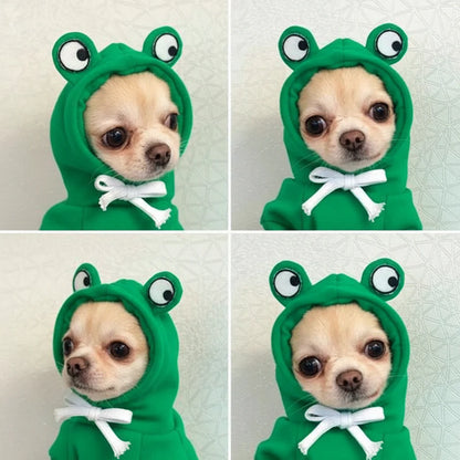Cute Fruit Pet Hoodie Sweater – Warm Costume for Cats and Small Dogs