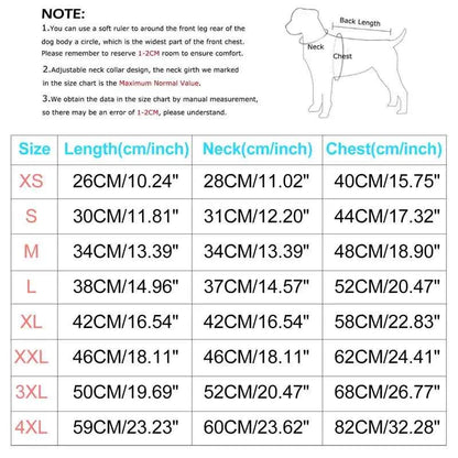 Waterproof Winter Dog Jacket Vest with Built-in Harness – Fleece Lined