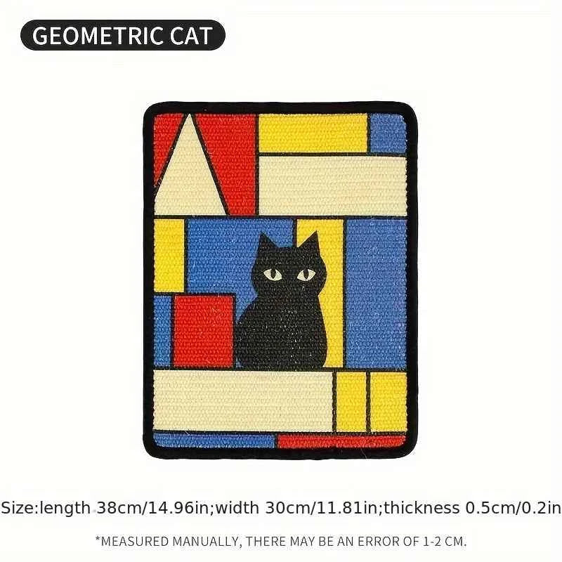 Wall Mounted Cat Scratching Mat – Durable Fabric Claw Board with Space-Saving Design