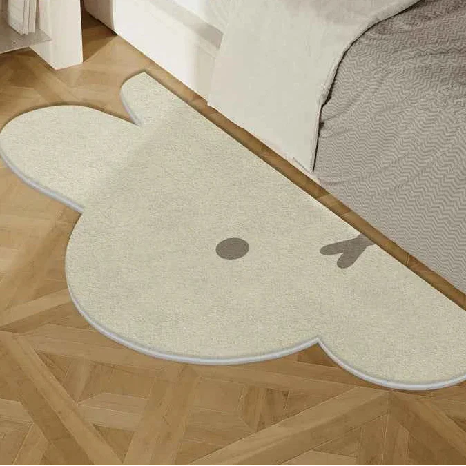 Cute Bunny Girls Heartfelt Bedside Rug Soft Toy Bedroom
