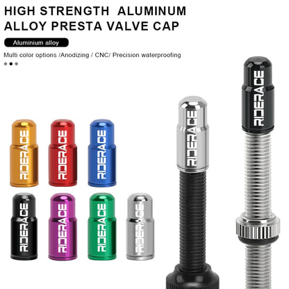 2/4/10Pcs Bicycle Tire Valve Cap Dustproof Lightweight Aluminum Alloy MTB Road Bike Tube Tyre Gas Nozzle Cover For FV Presta