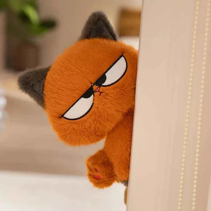 Cute Orange Cat Plush Toy (9.8/13.8 in) - Soft Stuffed Kitten Doll Home Decor Gift