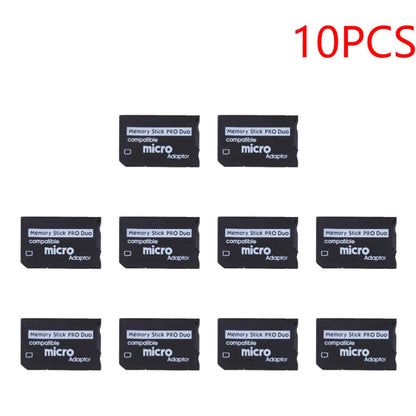 TF To MS Card Mini Memory Stick Card Adapter Plug and Play Card Reader Adapter Replacement Parts Accessories for Pro Duo