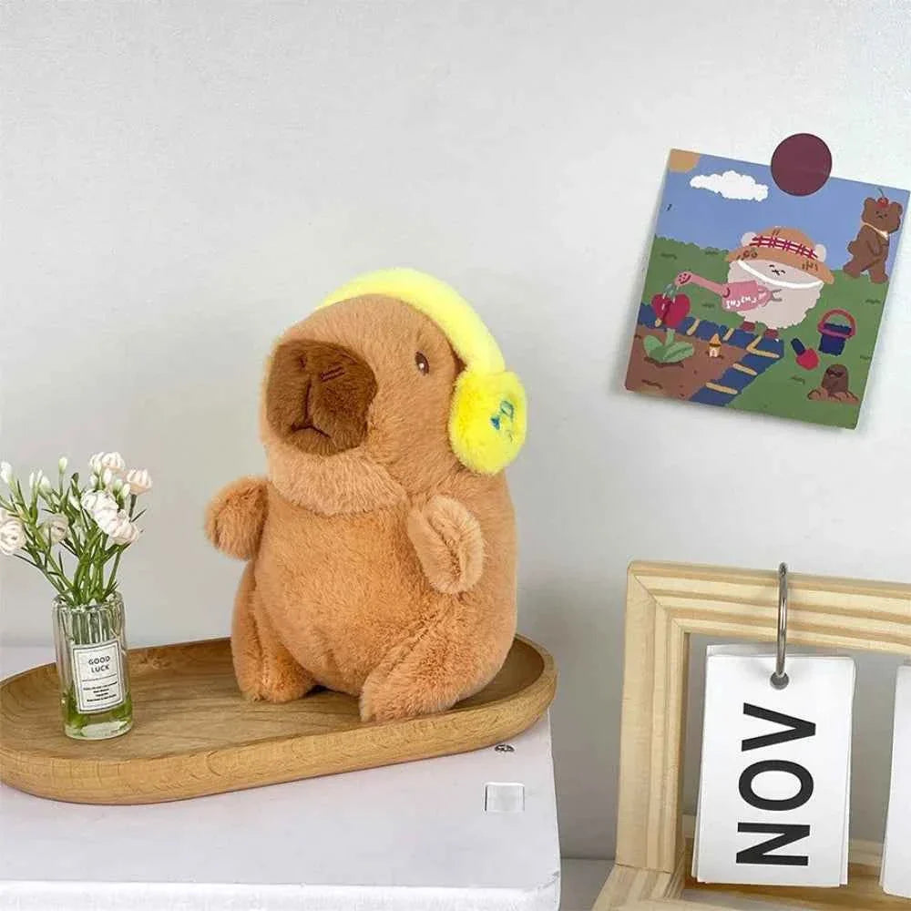 Cute 12cm Capybara Plush Toy: Hoodie, Wings & Keychain/Pendant Gift