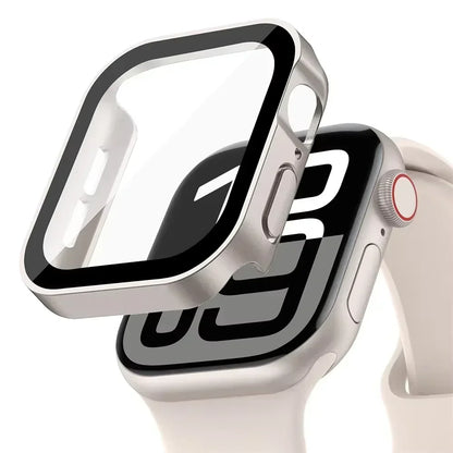 Screen Protector for Apple Watch 10 Case 46mm 42mm 45mm 44mm 41mm 40mm 44 Tempered Glass PC bumper Cover Series 7 8 9 SE 6 5 4
