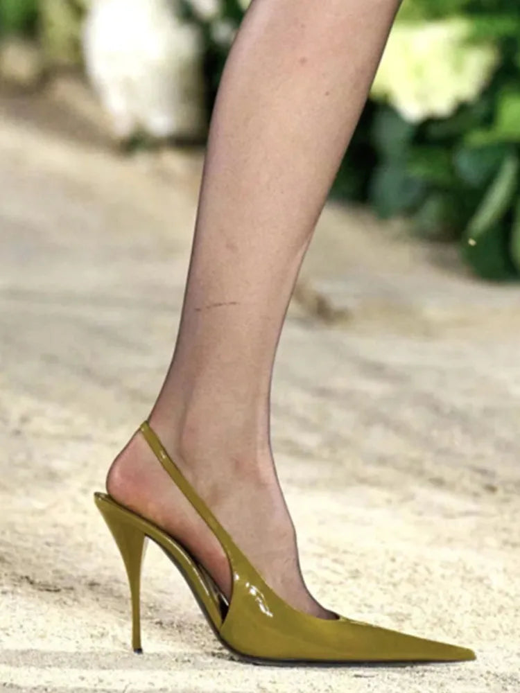 2026 Spring/Summer New Pointed Stiletto Sandals Fashionable and Sexy Party Wedding Women's High Heel Sandals
