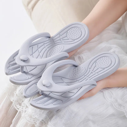 Folding Slippers Trip Travel Portable Slides Women Men Light Home Hotel Salon Homestay Guest Use Sandals Bathing Beach Shoes