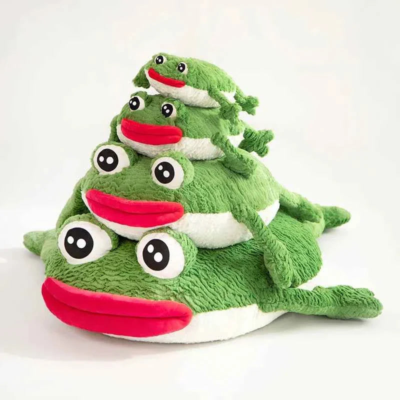 Frog Home Throw Pillow Cushion Sausage Mouth Soft
